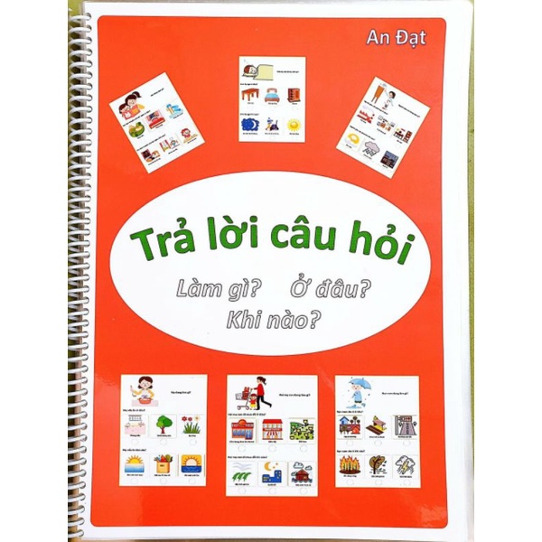 Học liệu dạy bé trả lời câu hỏi.