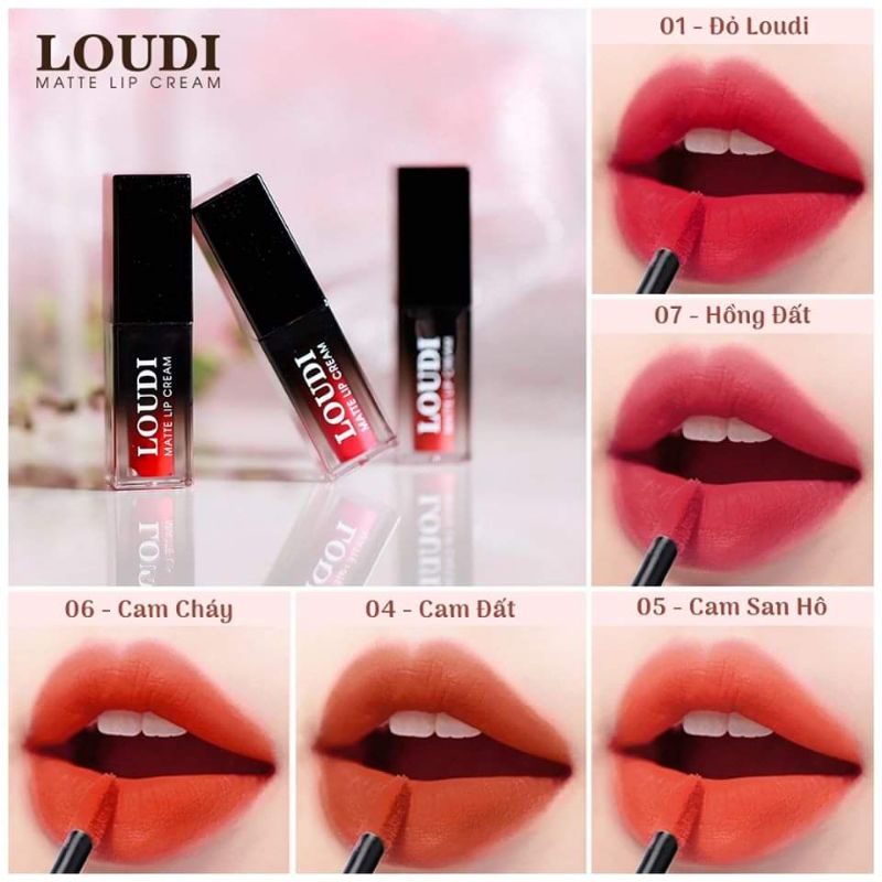 SON LOUDI KEM LÌ 8 MÀU - SON KEM LÌ LOUDI