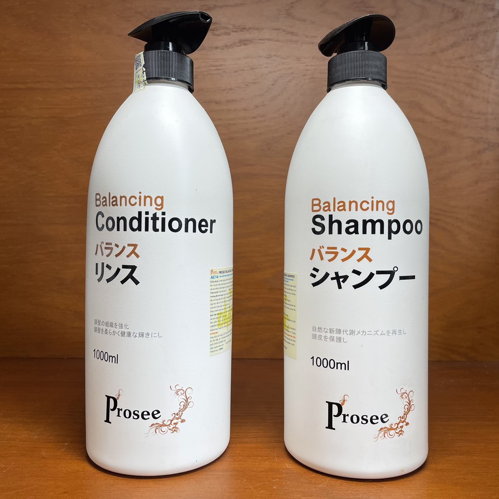 Best Seller Dầu gội dành cho tóc gàu chống dầu, chống rụng tóc Prosee Balancing Shampoo AS14 1000ml