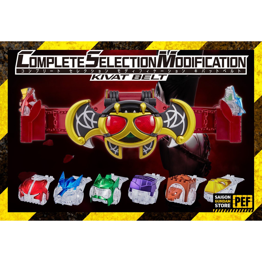 BỘ SẢN PHẨM MÔ HÌNH KAMEN RIDER COMPLETE SELECTION MODIFICATION CSM KIVA CHÍNH HÃNG BANDAI