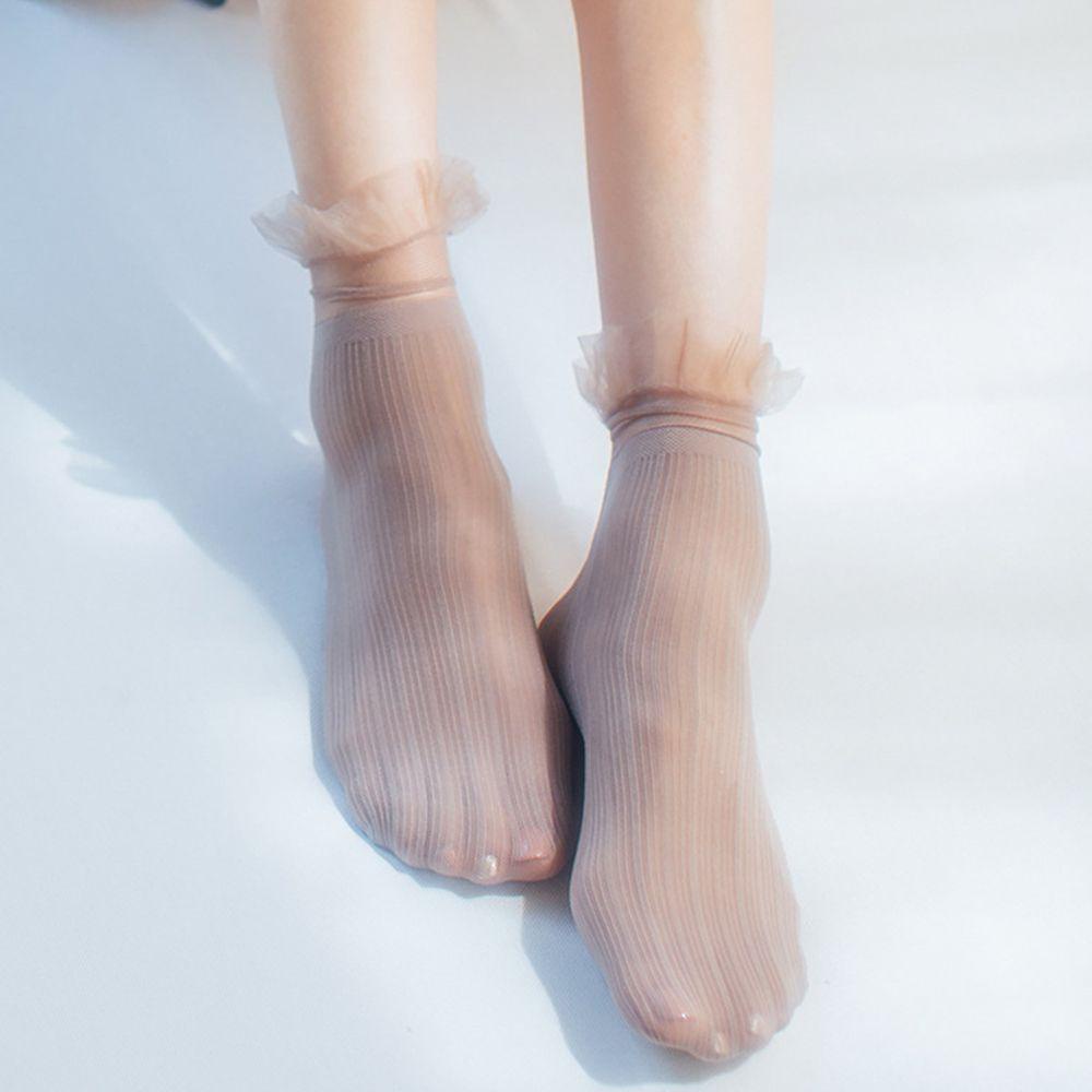 Vớ Lụa Co Giãn Họa Tiết MELODG MELODG MELODG Dễ Thương Dành Cho Nữ|Tất Ren Trơn Màu Xinh Xắn Dành Cho Nữ