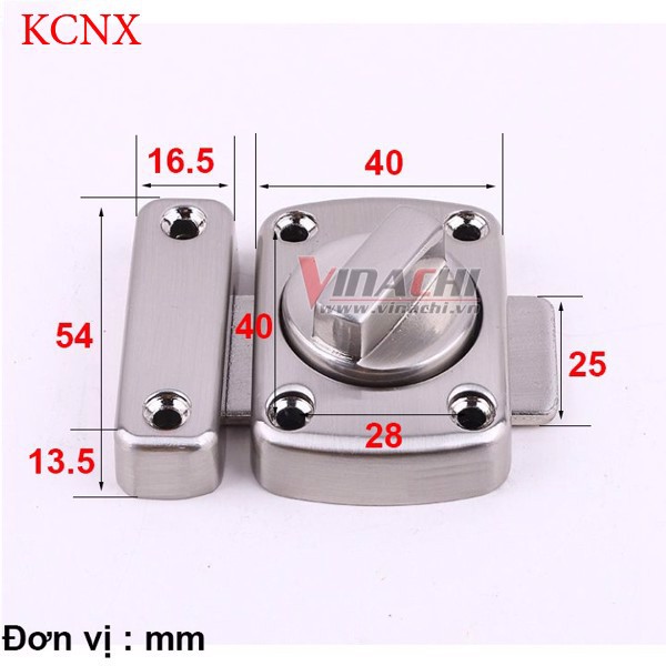 Khóa Chốt Núm Xoay - 1 Cái