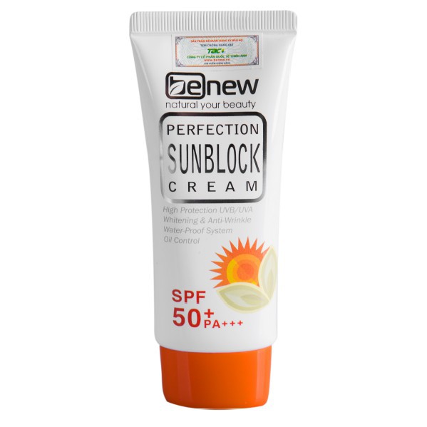 Kem chống nắng dưỡng trắng Benew Hàn Quốc Perfect Sunblock 50ml