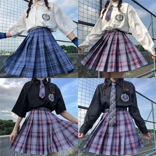 [Có ảnh thật - Order Hàng Loại 1] (D) Sơ mi dài tay nữ sinh JK Nhật Bản thêu hu