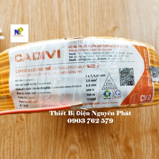 [CADIVI] Dây Điện Đơn CDV2.0 - Cuộn 100m
