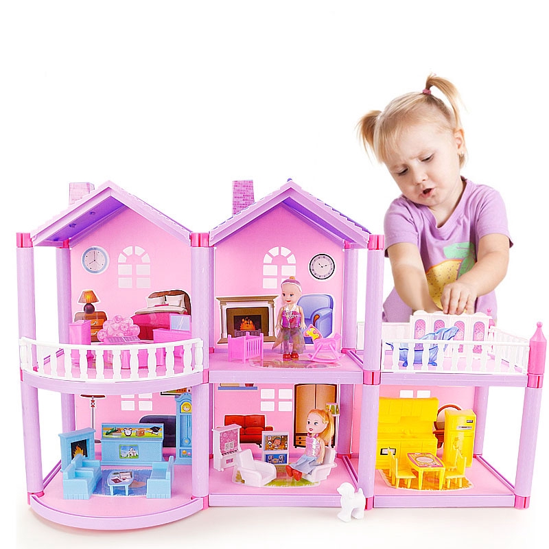 Bộ Đồ Chơi Nội Thất Nhà Búp Bê Cho Bé
