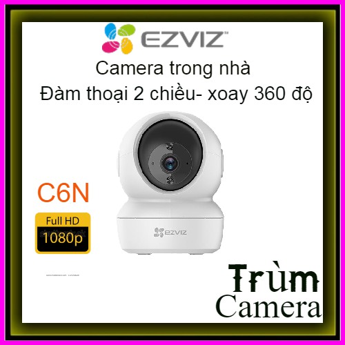 Camera Ezviz C6N 1080P Full HD- Xoay 360 độ- Đàm thoại 2 chiều- hồng ngoại ban đêm | BigBuy360 - bigbuy360.vn