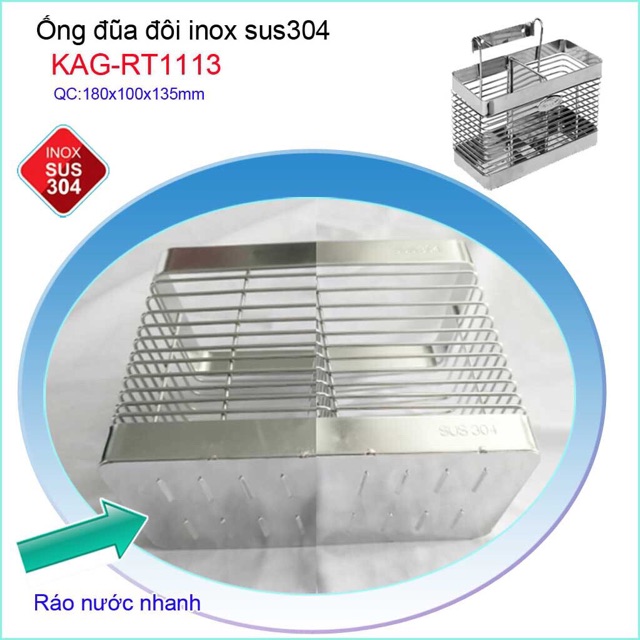 Ống đũa đôi inox 304