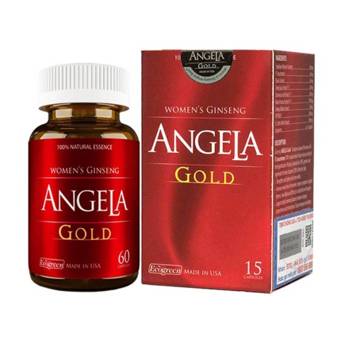 Viên uống sâm Angela Gold hỗ trợ cân bằng nội tiết, chống lão hóa