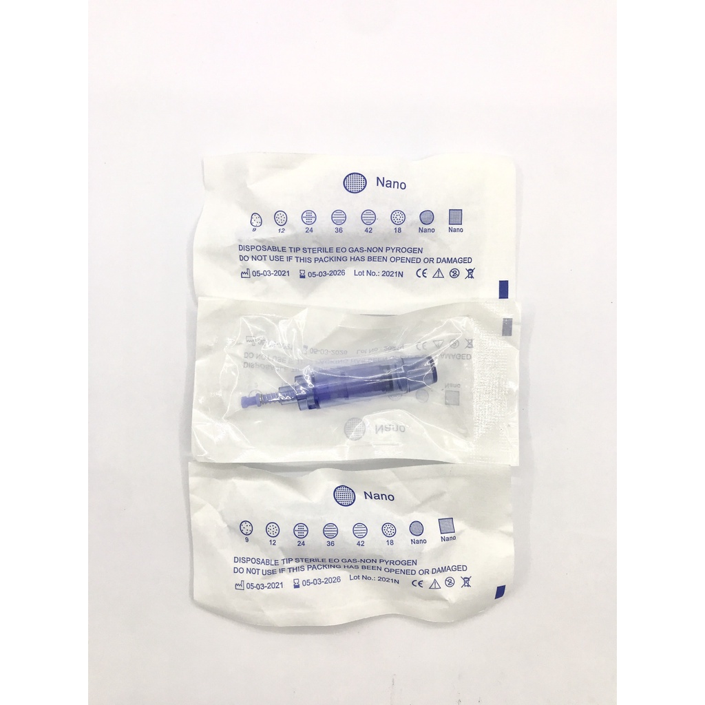 Đầu Kim Nano 12 36 Combo 10 cái Giá Rẻ Kim Máy Pen Xanh Loại 1 Đầu Phi Kim Phi Tảo Cấy Phấn Trắng Loại Tốt