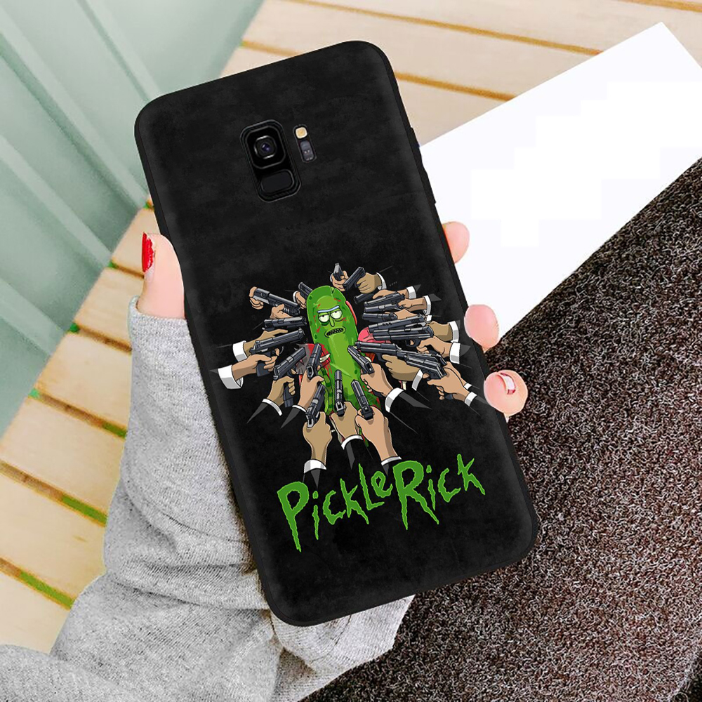 Ốp Điện Thoại Tpu Dẻo Họa Tiết Hoạt Hình Rick And Morty Dễ Thương Chống Rơi Cho Samsung Note 8 9 10 Plus S10 Lite 20 Ultra