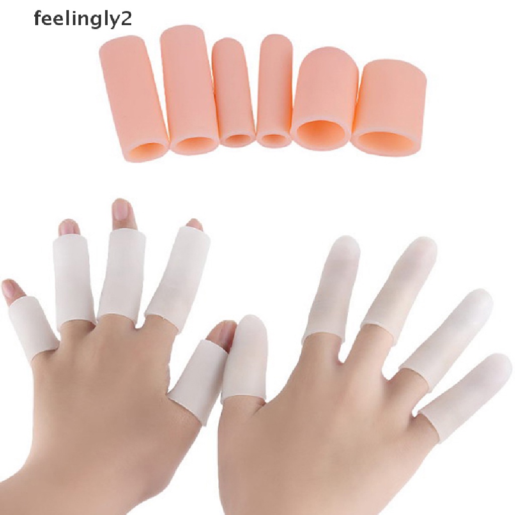 Set 5 Ống silicone Bảo Vệ Ngón Chân Giảm Đau Tiện Lợi