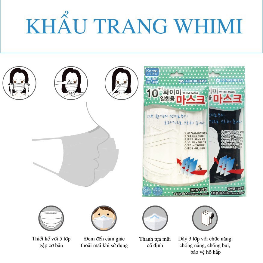 1 Cái Khẩu Trang Hàn Quốc Whimi Chống Bụi- Giá Siêu Rẻ- Hàng Có Sẵn | BigBuy360 - bigbuy360.vn