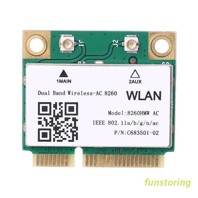 Card Wifi Không Dây 5g 8260hmw Ac Mini Pci-E 1200m + Bluetooth 4.2