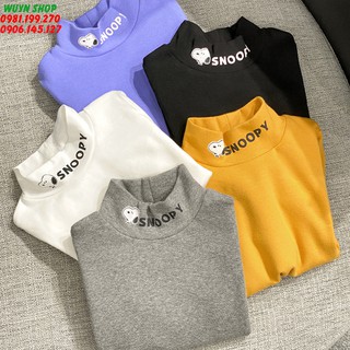 Áo len thu đông cao cổ cho bé từ 1 - 7 tuổi chất vải dày dặn