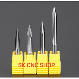 Mũi CNC 2 me đục tượng - 6mm - loại ngắn - 50mm - SK CNC SHOP