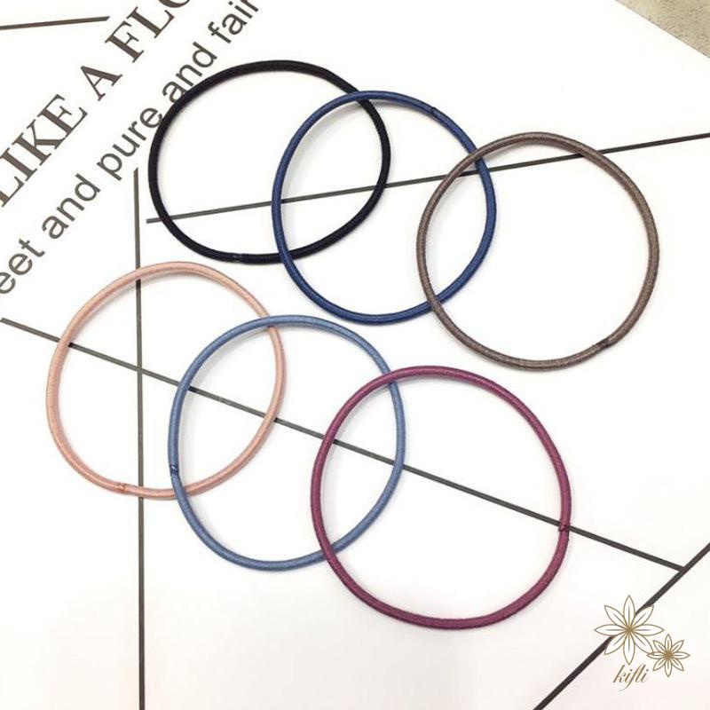 【kifli】Quà Tặng Dây Chun Buộc Tóc Hàn Quốc Co Giãn Nhiều Màu Buộc Cho Bạn Gái Cho Tạo Kiểu Tóc Ấm Siêu Tốc