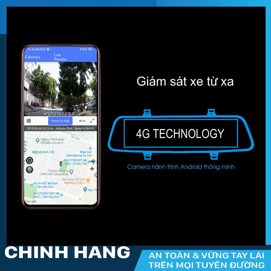 Camera hành trình A10 CARCAM định vị xe ô tô từ xa + thẻ nhớ 64GB kèm sim 4G | BigBuy360 - bigbuy360.vn