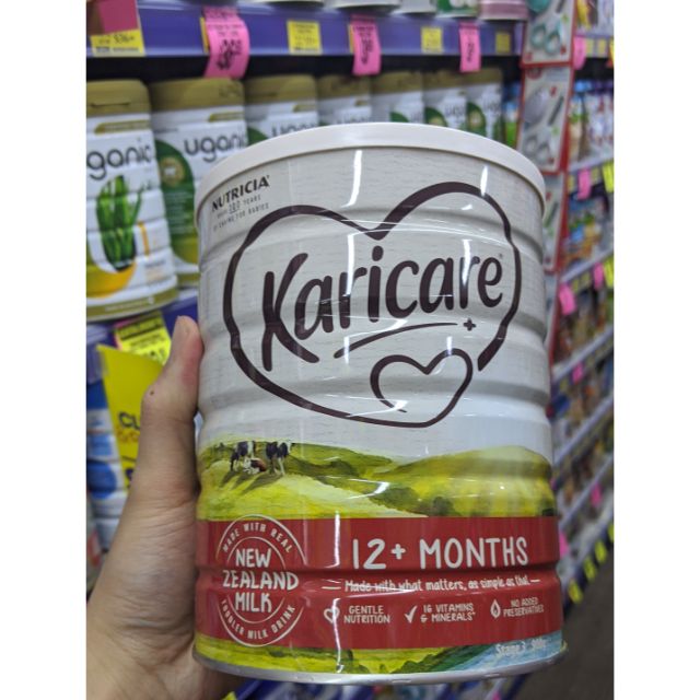 Sữa Bột Karicare 900g Cho Bé 12 tháng tuổi trở lên Hàng Úc Cao Cấp