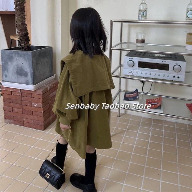 Đầm Búp Bê Chất Nhung Thời Trang Xuân Thu Dễ Thương Cho Bé Gái