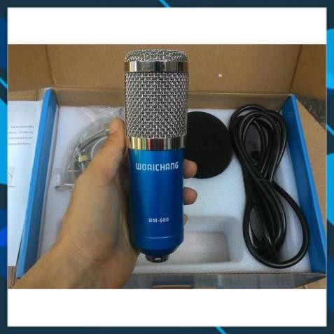 Mic thu âm BM900 livestream dùng kết hợp với suondcard K10 và H9,V8,V10 hát Karaoke - Bh 6 tháng