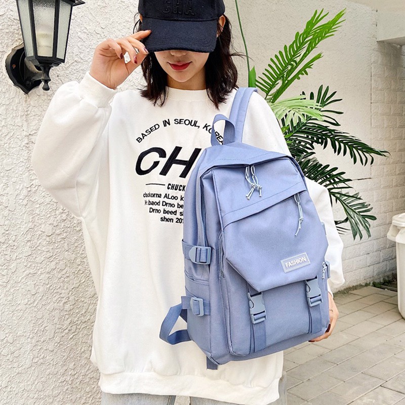 Balo Nam Nữ Ulzzang Thời Trang Phong Cách Basic Chống Thấm B99