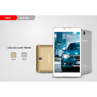 Máy tính bảng Masstel Tab8 MH 8 inch Ram 1GB Rom 8GB 2 sim kết nối 3G máy mới 100%+ Tặng kèm bao da ( Bảo hành 12 tháng)