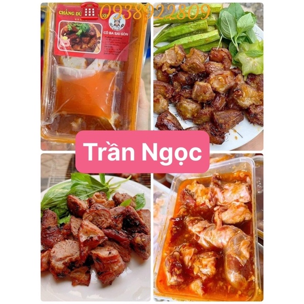 Chẳng dừng heo ướp sẵn 1kg 2 hộp (giao hoả tốc HCM)