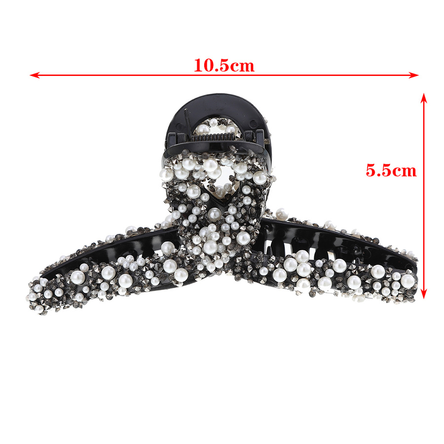 Kẹp bấu tóc đính đá và ngọc trai sang trọng cho nữ