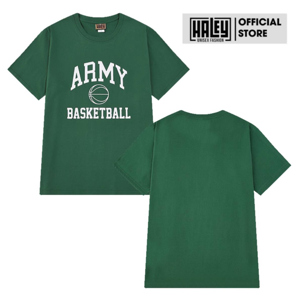 Áo Thun lạnh Unisex Tay Lỡ Form Rộng Nam Nữ HALEY vải cotton XANH LÁ HOT TREND Streetwear Style