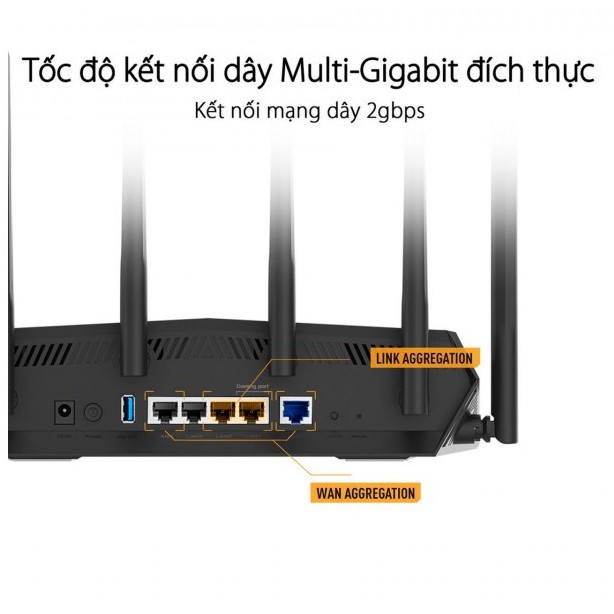 Router Wifi 6 ASUS TUF Gaming AX5400 Băng Tần Kép TUFAX5400 Hàng Chính Hãng