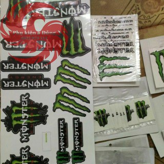 Vỉ tem nổi Monster