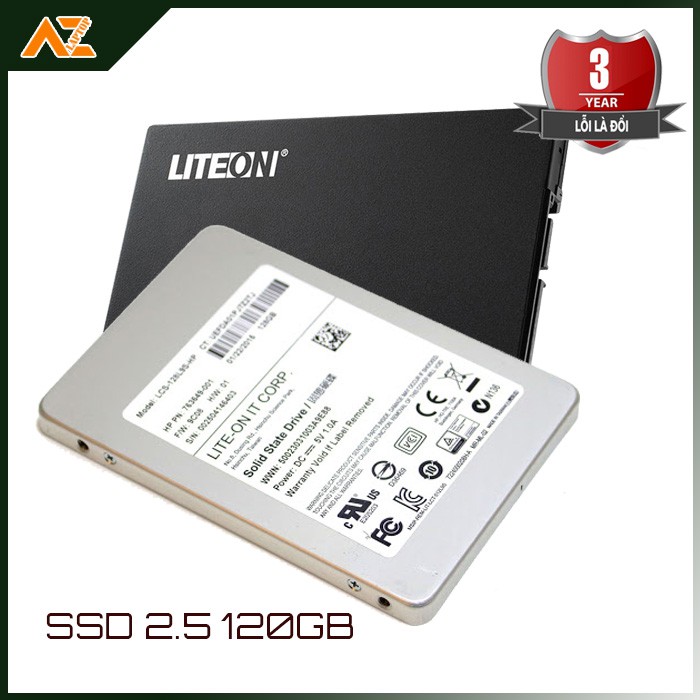 Ổ cứng SSD 2.5inch Liteon 120GB tháo máy BH 12 tháng - 1 đổi 1