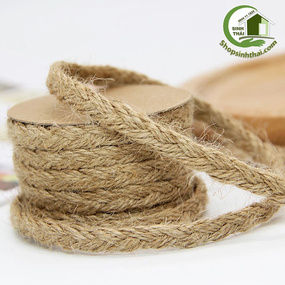 Dây thừng bện, thắt bím - dây gai - dây cói - dây bố thô trang trí handmade