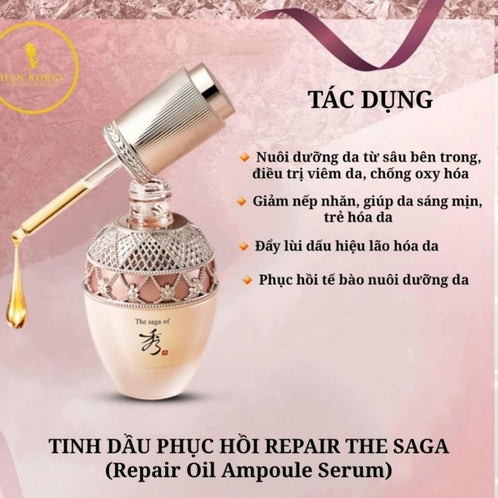 Tinh dầu phục hồi REPAIR THE SAGA, căng bóng da - HÂN KOREA | BigBuy360 - bigbuy360.vn