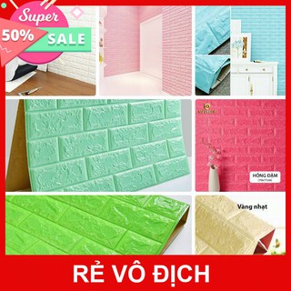 [5❤️][FREESHIP] XỐP DÁN TƯỜNG GIẢ GẠCH 70*70CM (LỚN) NHIỀU MÀU [HCM]