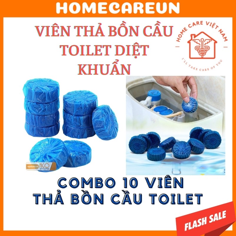 Combo 10 viên thả bồn cầu toilet diệt khuẩn