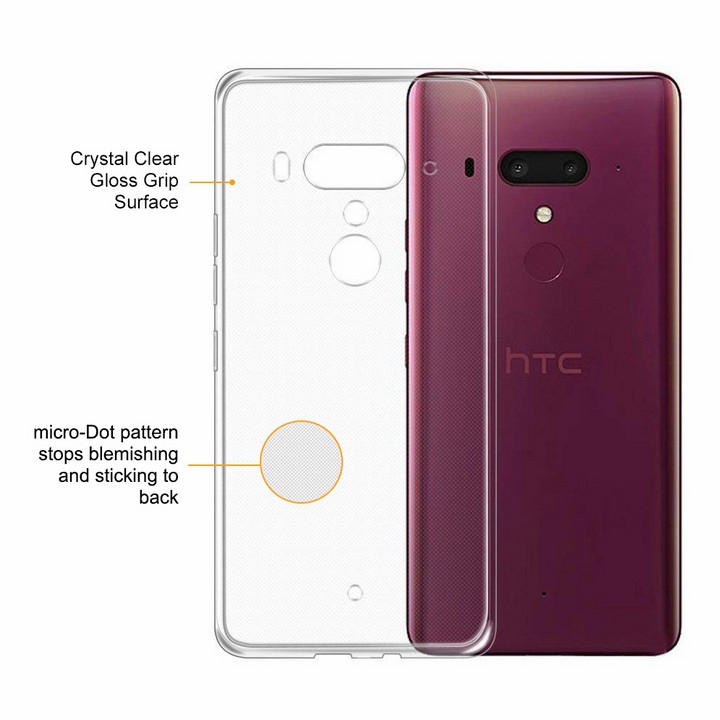 Ốp lưng HTC U12+ dẻo trong suốt