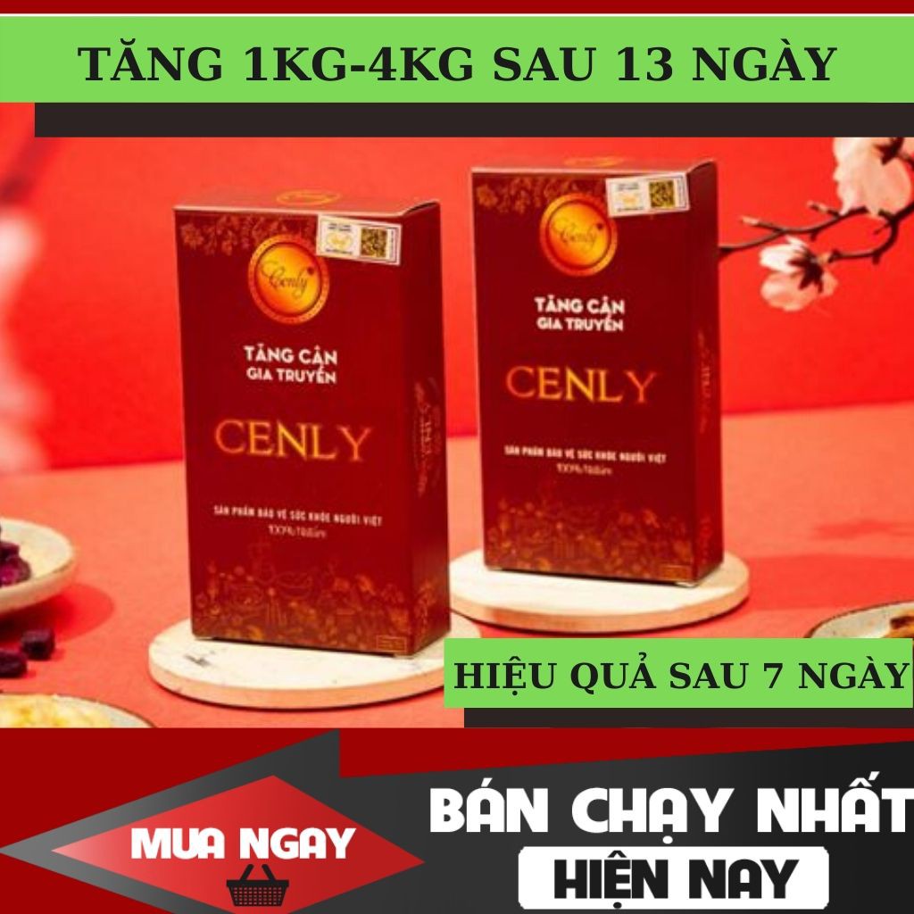 [Mã COS3008 hoàn 10% xu đơn 300K] Tăng cân CENLY (13VIÊN)