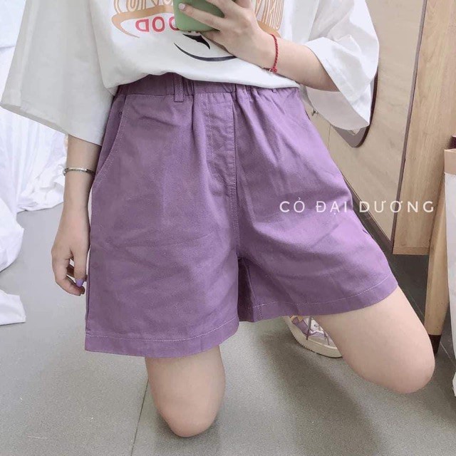 Quần đùi 💖FREESHIP💖 Quần kaki nữ mềm mịn cá tính nhiều màu hot trend 2020