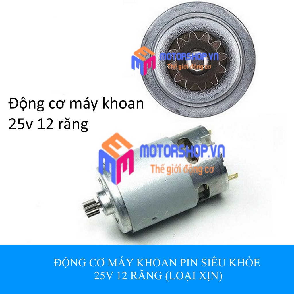 ĐỘNG CƠ MÁY KHOAN PIN SIÊU KHỎE GRS550-25V 12 RĂNG