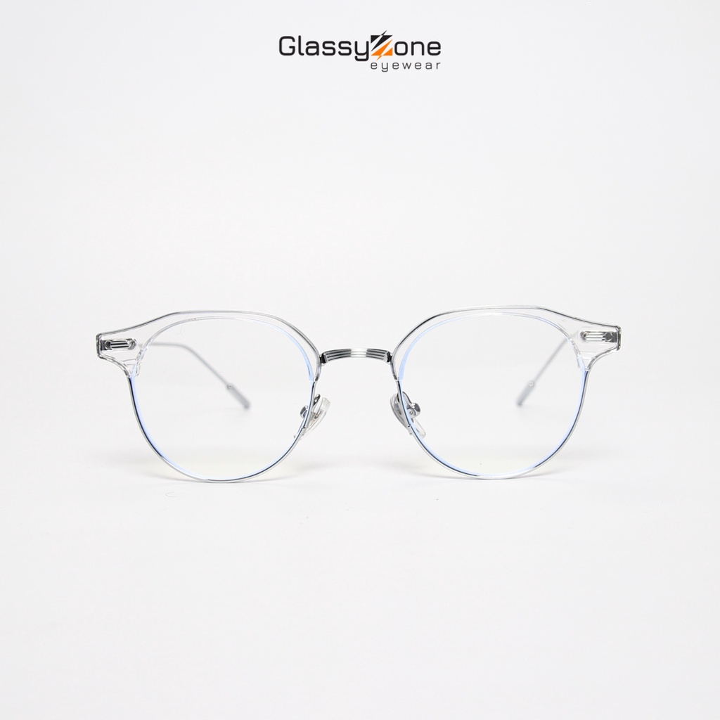 Gọng kính cận, Mắt kính giả cận kim loại Form tròn Unisex Nam Nữ Yuta- GlassyZone