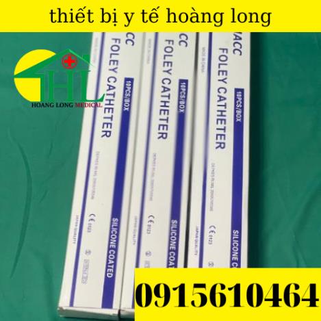 HỘP 10 DÂY THÔNG TIỂU 2 NHÁNH FOLEY CATHETER 12Fr, 14Fr, 16Fr, 18Fr, 20Fr, 22Fr,24Fr