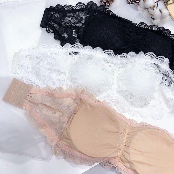 Áo Lót Bra Quây Ren Áo Ống Vanvene phù hợp mặc áo trễ áo hở vai free size 40-53kg, vòng ngực 75-90cm - CHỒNG TỤT A258