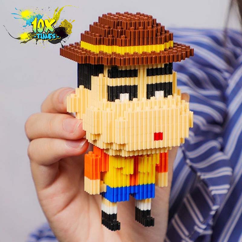 lego 3d Shin cậu bé bút chì mô hình quà tặng lắp ráp cho trẻ nhỏ bạn trai bạn gái