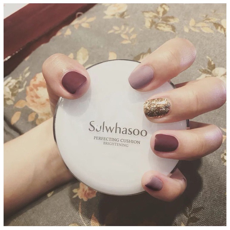 Móng tay giả  cấp set 24 móng kèm keo dán sơn lì phối nhũ iMi153