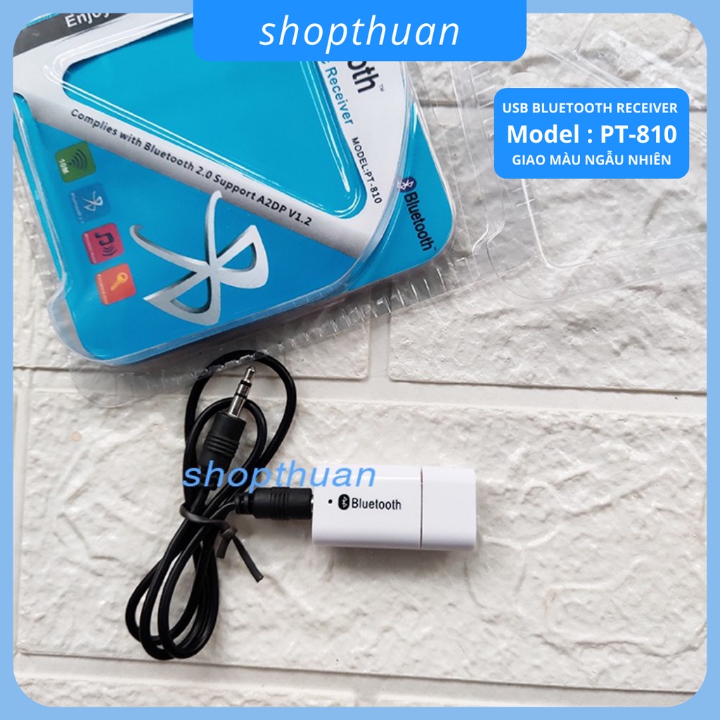 Usb bluetooth nhận âm thanh 810, thiết bị nhận bluetooth giúp biến loa thường thành loa bluetooth qua cổng AUX 3.5mm