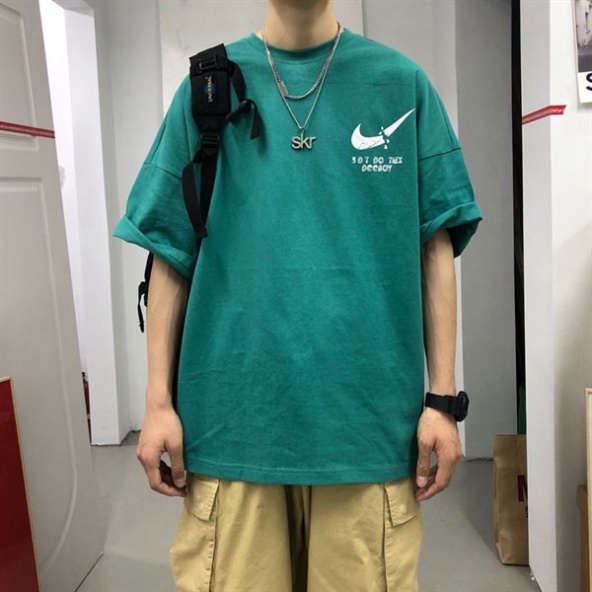 Áo thun/ Áo thun tay lỡ SDT unisex dáng rộng dưới 75kg | BigBuy360 - bigbuy360.vn