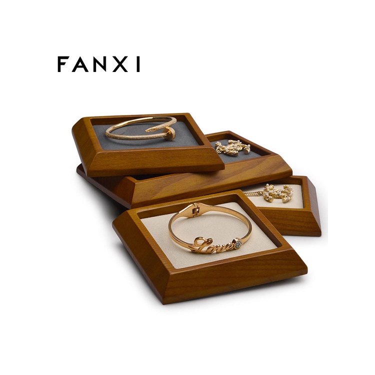 Khay Gỗ FANXI FANXI Trưng Bày Trang Sức Vòng Cổ Nhẫn Vòng Tay