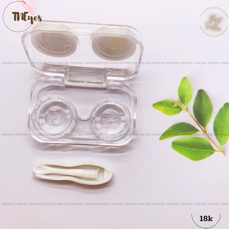 Khay Mini Đựng Lens Kính Áp Tròng Có Gương Full Dụng Cụ Đeo